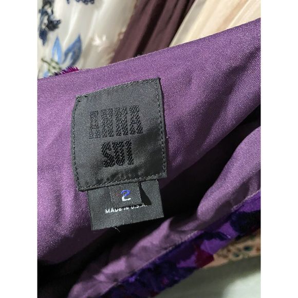 Anna Sui Velvet Dress SZ 12